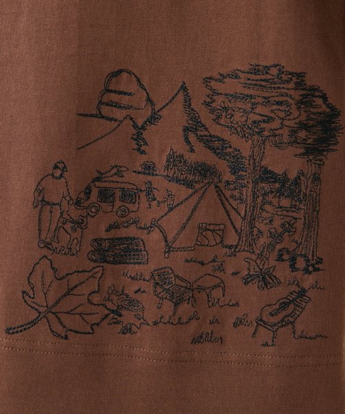 GIANNI LO GIUDICE(ジャンニ・ロ・ジュディチェ)/[洗える]コットンリネンキャンプ刺繍半袖カットソー/img03