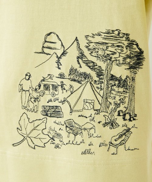 GIANNI LO GIUDICE(ジャンニ・ロ・ジュディチェ)/[洗える]コットンリネンキャンプ刺繍半袖カットソー/img11