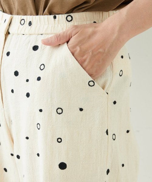 GIANNI LO GIUDICE(ジャンニ・ロ・ジュディチェ)/[洗える]スラブコットンドット刺繍パンツ/img06