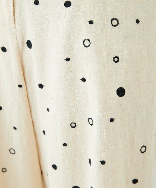 GIANNI LO GIUDICE(ジャンニ・ロ・ジュディチェ)/[洗える]スラブコットンドット刺繍パンツ/img09