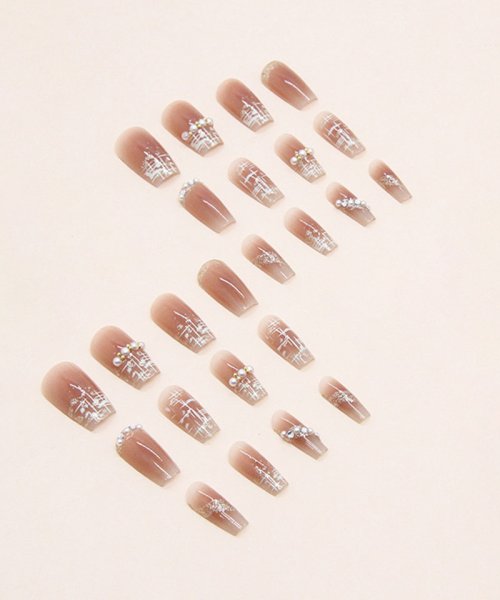 ネイルチップ パール キラキラ ショート ネイルアート 蝶 可愛い アートチップ デコチップ オーバル 人気・おすすめ｜多用途・生活用品におすすめ 口コミ人気 即納 日本国内発送・信頼対応