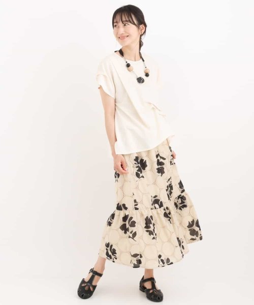 HIROKO BIS(ヒロコビス)/【洗える】サークル刺繍フラワープリントスカート/img11