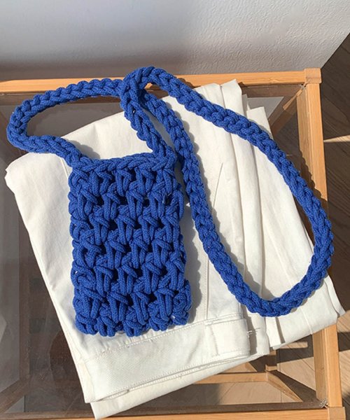 ARGO TOKYO(アルゴトウキョウ)/Mesh Knitting Smartphone Shoulder Bag 26151 メッシュ編みスマホショルダーバッグ　スマホ―バッグ　ショルダーバッグ　メ/img23