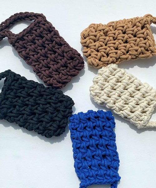 ARGO TOKYO(アルゴトウキョウ)/Mesh Knitting Smartphone Shoulder Bag 26151 メッシュ編みスマホショルダーバッグ　スマホ―バッグ　ショルダーバッグ　メ/img29