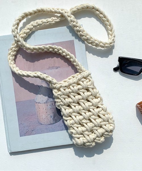 ARGO TOKYO(アルゴトウキョウ)/Mesh Knitting Smartphone Shoulder Bag 26151 メッシュ編みスマホショルダーバッグ　スマホ―バッグ　ショルダーバッグ　メ/img30