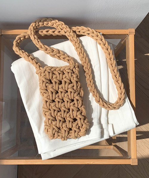 ARGO TOKYO(アルゴトウキョウ)/Mesh Knitting Smartphone Shoulder Bag 26151 メッシュ編みスマホショルダーバッグ　スマホ―バッグ　ショルダーバッグ　メ/img33