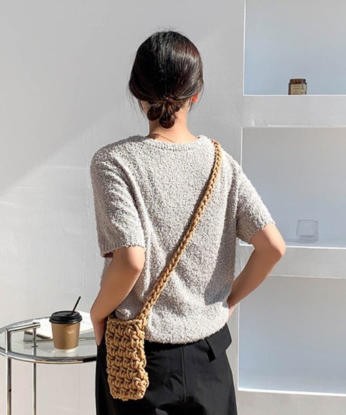 ARGO TOKYO(アルゴトウキョウ)/Mesh Knitting Smartphone Shoulder Bag 26151 メッシュ編みスマホショルダーバッグ　スマホ―バッグ　ショルダーバッグ　メ/img35