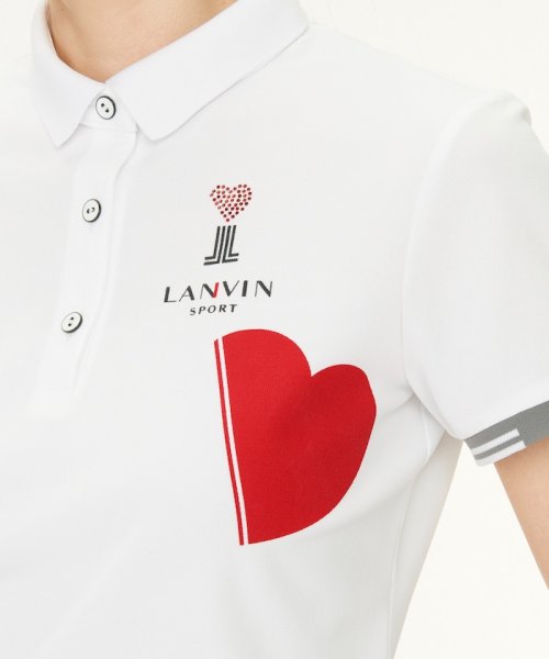 LANVIN SPORT(ランバン スポール)/ハートモチーフ半袖ポロシャツ【UV/吸汗/SUNSCREEN】【アウトレット】/img06