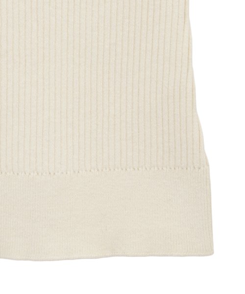 CLANE(クラネ)/SLEEVELESS ZIP RIB KNIT TOPS/img10