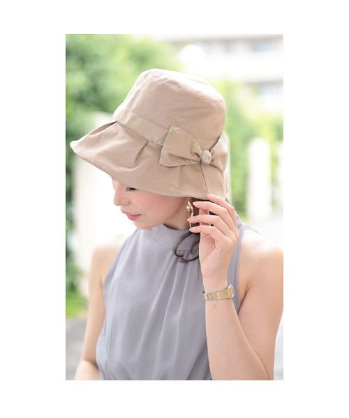 Sawa a la mode(サワアラモード)/草花刺繍リボンが上品な日除け帽子/img11