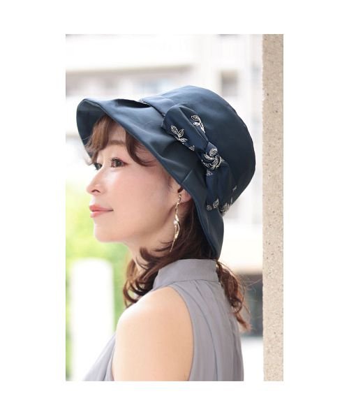 Sawa a la mode(サワアラモード)/草花刺繍リボンが上品な日除け帽子/img28