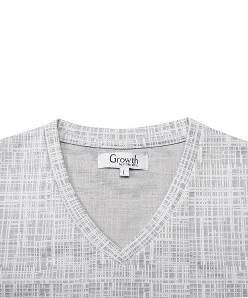 LUXSTYLE(ラグスタイル)/デジタルチェックVネックTシャツ/Tシャツ メンズ 半袖 半袖Tシャツ Vネック トップス カットソー/img10
