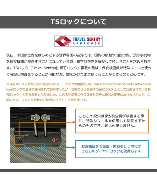 ACE(エース)/エース スーツケース ACE クレスタ キャリーケース 軽量 ace 83L 93L 拡張 大型 大容量 双輪 4輪 TSロック Lサイズ 06318/img24