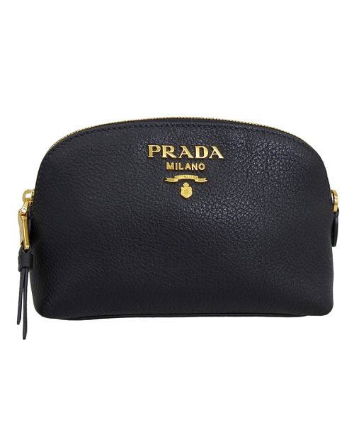 セール】PRADA プラダ VITELLO DAINO ヴィッテロ ダイノ レザー ポーチ