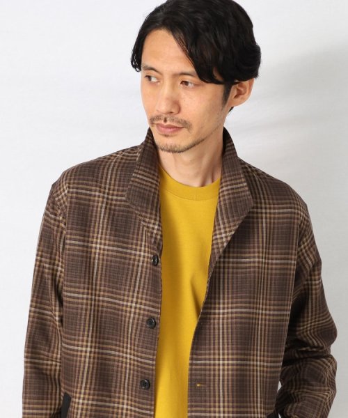 TAKEO KIKUCHI(タケオキクチ)/オンブレー ギンガムチェック スタンドカラー シャツ/img18