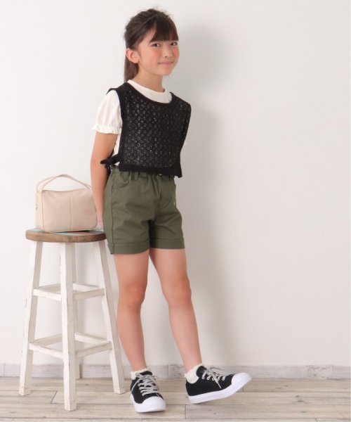 ikka kids(イッカ　キッズ)/カットアウトハート刺繍ショートパンツ（120〜160cm）/img14