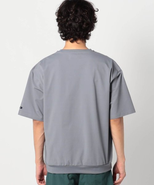 Grand PARK(グランドパーク)/ハイブリットファブリックポケット付きクルーTシャツ/img02