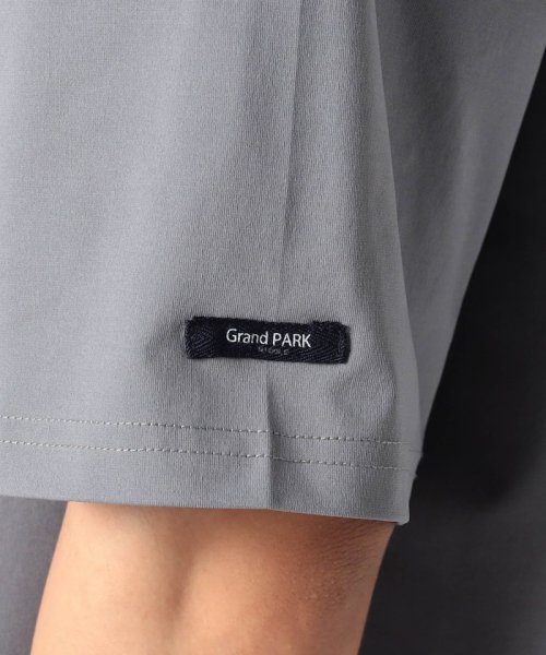 Grand PARK(グランドパーク)/ハイブリットファブリックポケット付きクルーTシャツ/img07