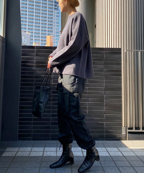 【Audrey and John Wad】ヘビーナイロンイージーカーゴパンツ