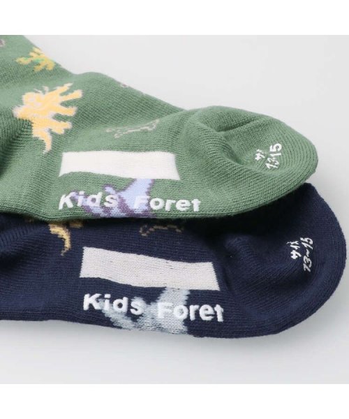 Kids Foret(キッズフォーレ)/【子供服】 Kids Foret (キッズフォーレ) 恐竜柄クルーソックス・靴下 11cm～20cm B51300/img03