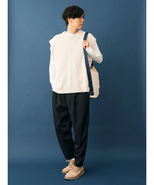 CRAFT STANDARD BOUTIQUE(クラフトスタンダードブティック)/【2点セット】洗える ミラノリブニットベスト+LS TEE－SET/img05