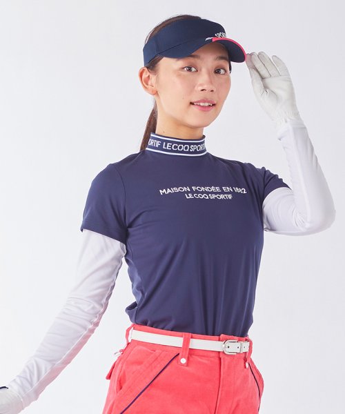 le coq sportif GOLF (ルコックスポルティフ（ゴルフ）)/インナー付きモックネック半袖シャツ【アウトレット】/img01