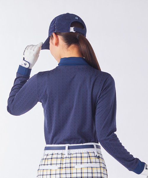 le coq sportif GOLF (ルコックスポルティフ（ゴルフ）)/変形襟ジャガードシャツ【アウトレット】/img02