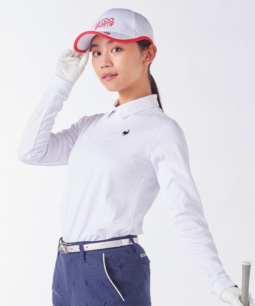 le coq sportif GOLF (ルコックスポルティフ（ゴルフ）)/変形襟ジャガードシャツ【アウトレット】/img10