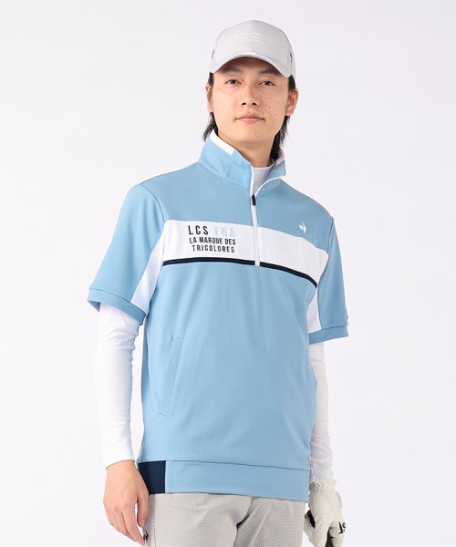 le coq sportif GOLF (ルコックスポルティフ（ゴルフ）)/インナー付き半袖カットソー/img01