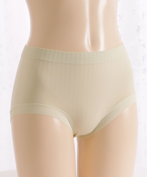 Lace Ladies(レースレディース)/【5枚セット】シームレス リブ ショーツ レディース 下着 スタンダード フルバック 深履き ナイロン シンプル ナチュラル アンダーウェア ピンク パープル /img20