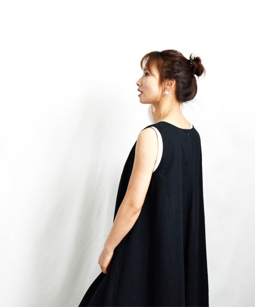 ARGO TOKYO(アルゴトウキョウ)/Cotton Rinen Flare Onepiece 29081 コットンリネンフレアワンピース　リネンワンピース　フレアワンピース　ワンピース　コットンワン/img58