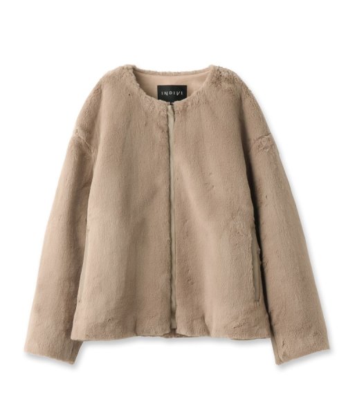 【トレンド！】フェイクファージャケット 