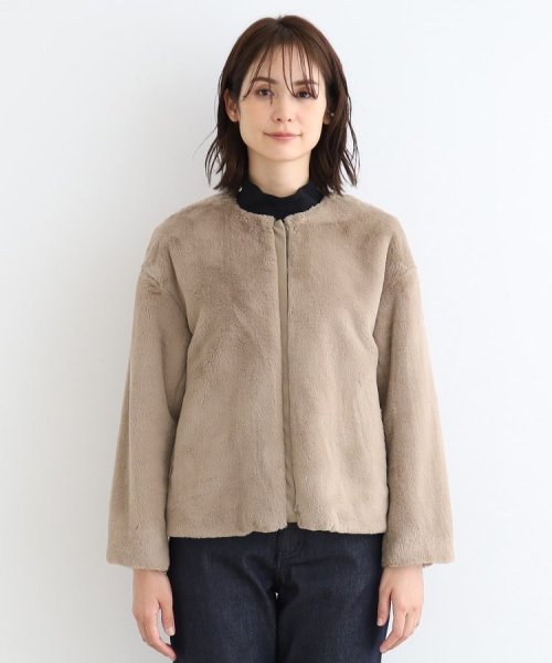 【トレンド！】フェイクファージャケット 