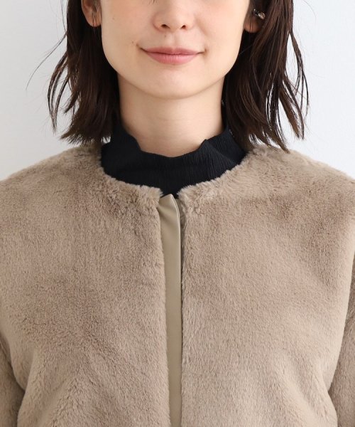 【トレンド！】フェイクファージャケット 