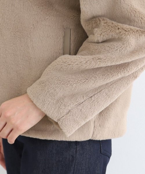 【トレンド！】フェイクファージャケット 