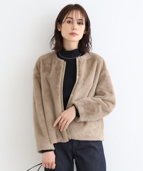 【トレンド！】フェイクファージャケット 