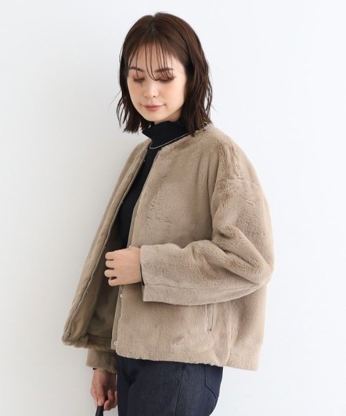 【トレンド！】フェイクファージャケット 