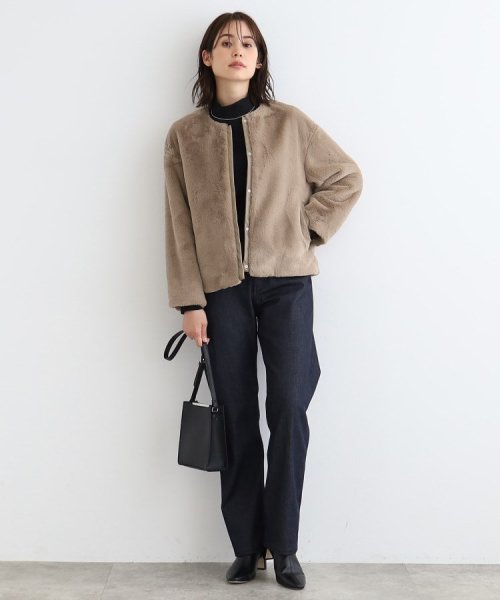 【トレンド！】フェイクファージャケット 