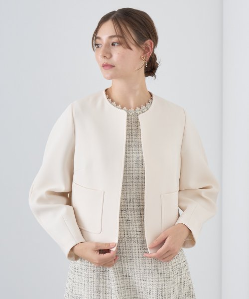 ライトダブルクロスノーカラー ジャケット ライトダブルクロスノーカラー ジャケット U1669648520(12870円)