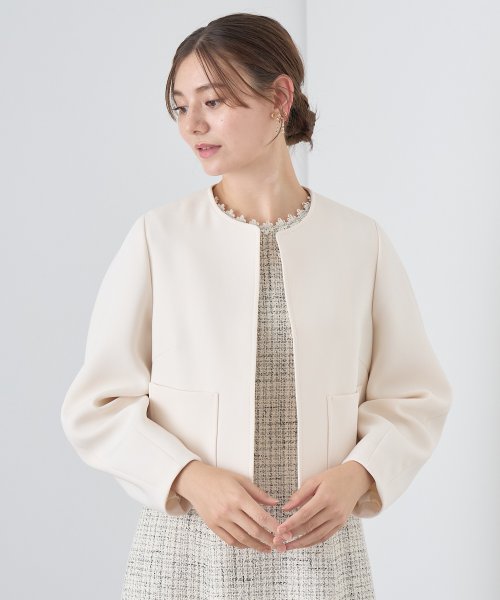 ライトダブルクロスノーカラー ジャケット ライトダブルクロスノーカラー ジャケット U1669648520(12870円)