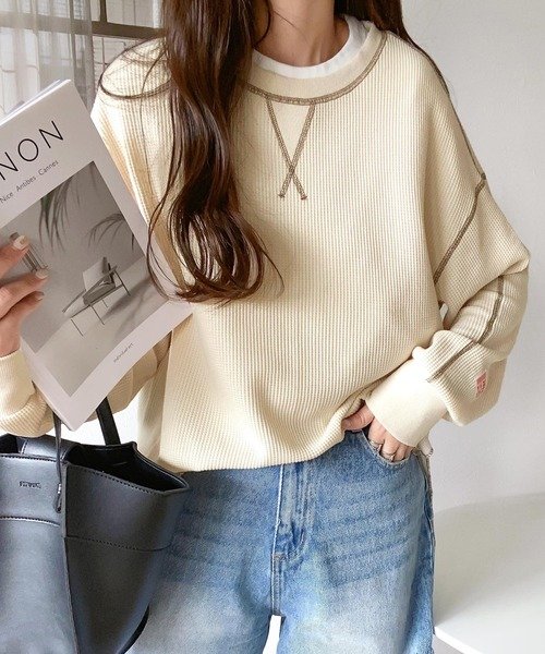 《JaVaジャバ 別注》シンプルなのに格上げ。2way配色ワッフルロンTee 人気・おすすめ|売れ筋商品・話題商品におすすめ コスパ重視 安心配送 スピーディーにお届け 《JaVaジャバ 別注》シンプルなのに格上げ。2way配色ワッフルロンTee 人気・おすすめ|売れ筋商品・話題商品におすすめ コスパ重視 安心配送 スピーディーにお届け
