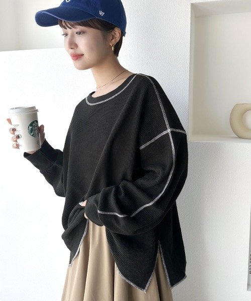 《JaVaジャバ 別注》シンプルなのに格上げ。2way配色ワッフルロンTee 人気・おすすめ|売れ筋商品・話題商品におすすめ コスパ重視 安心配送 スピーディーにお届け 《JaVaジャバ 別注》シンプルなのに格上げ。2way配色ワッフルロンTee 人気・おすすめ|売れ筋商品・話題商品におすすめ コスパ重視 安心配送 スピーディーにお届け