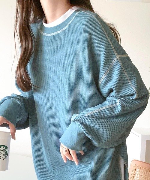 《JaVaジャバ 別注》シンプルなのに格上げ。2way配色ワッフルロンTee 人気・おすすめ|売れ筋商品・話題商品におすすめ コスパ重視 安心配送 スピーディーにお届け 《JaVaジャバ 別注》シンプルなのに格上げ。2way配色ワッフルロンTee 人気・おすすめ|売れ筋商品・話題商品におすすめ コスパ重視 安心配送 スピーディーにお届け