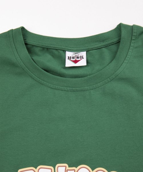 HOOK(HOOK（フック）)/HOOK －original－ かわいいカートゥーンプリントボーダー切り替え袖TEE/img54