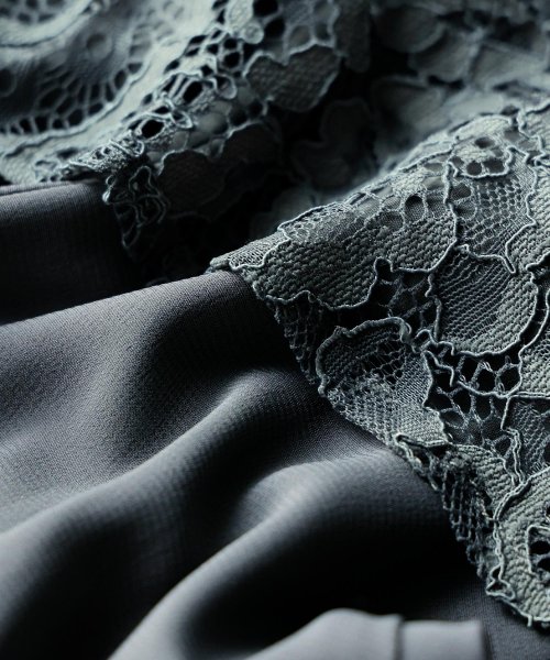 niana ニアナ 結婚式 ワンピース パーティードレス ボレロ キャミワンピ 2点セット レース 羽織 ショート丈 レイヤード リボン ロング丈 ロングドレス ニアナ 5cm