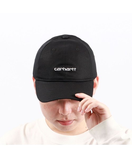 Carhartt WIP(カーハートダブルアイピー)/日本正規品 カーハート キャップ Carhartt WIP CANVAS SCRIPT CAP 帽子 6パネル コットン ロゴ  サイズ調整 I028876/img02