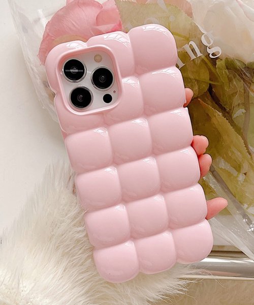 shopnikoniko(ショップにこにこ)/ぽこぽこ 立体的 スマホケース ma 【即納】 スマホカバー アイフォンケース iPhoneケース パステルカラー ぷくぷく iPhone13 iPhone14/img09