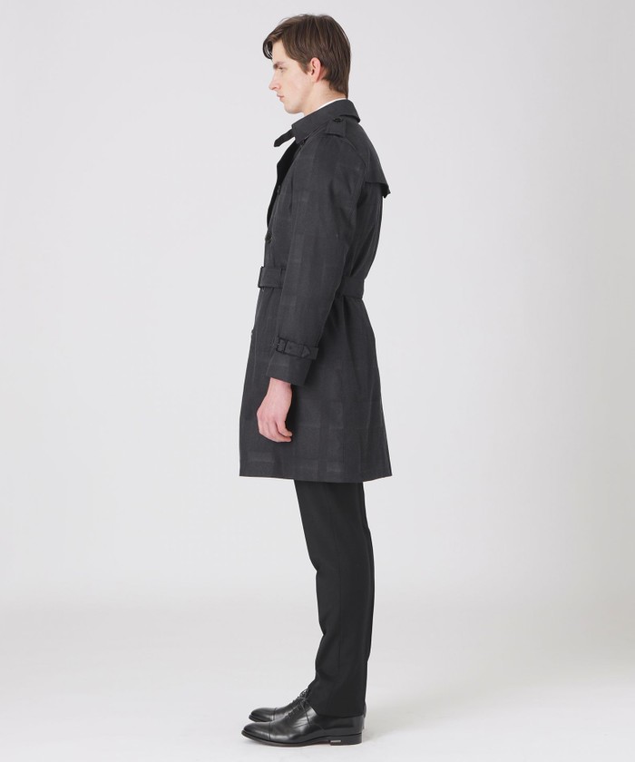 ブラックレーベル クレストブリッジ トレンチコート 黒 M チェック ライナー ブラックレーベルクレストブリッジ トレンチコート ライナー チェック