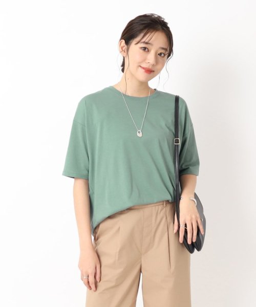 SHOO・LA・RUE　DRESKIP(シューラルー／ドレスキップ)/【接触冷感】ナチュラルに体型カバー叶う コクーンTシャツ/img09