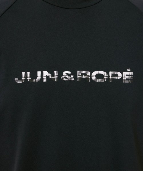 JUN and ROPE(ジュン＆ロペ)/ベアスムース裏フリースロゴ入り半袖プルオーバー/img07